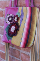 Leather & Serape Handbag