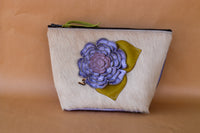Cowhide Makeup Bag