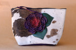 Cowhide Makeup Bag