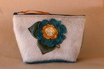 Cowhide Makeup Bag