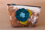 Cowhide Makeup Bag