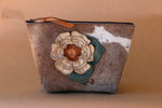 Cowhide Makeup Bag