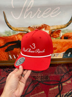 Red & White Athletic Roper Hat