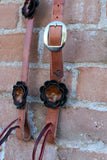 Leather Flower Headstall